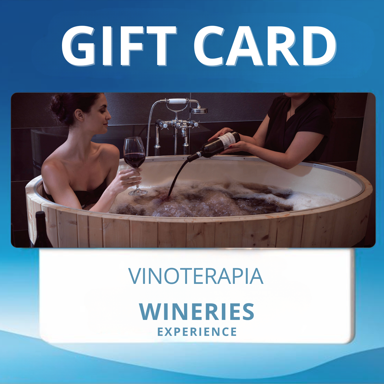 Gift Card Vinoterapia, Bagno nel Vino - Cofanetto Regalo WINERIES