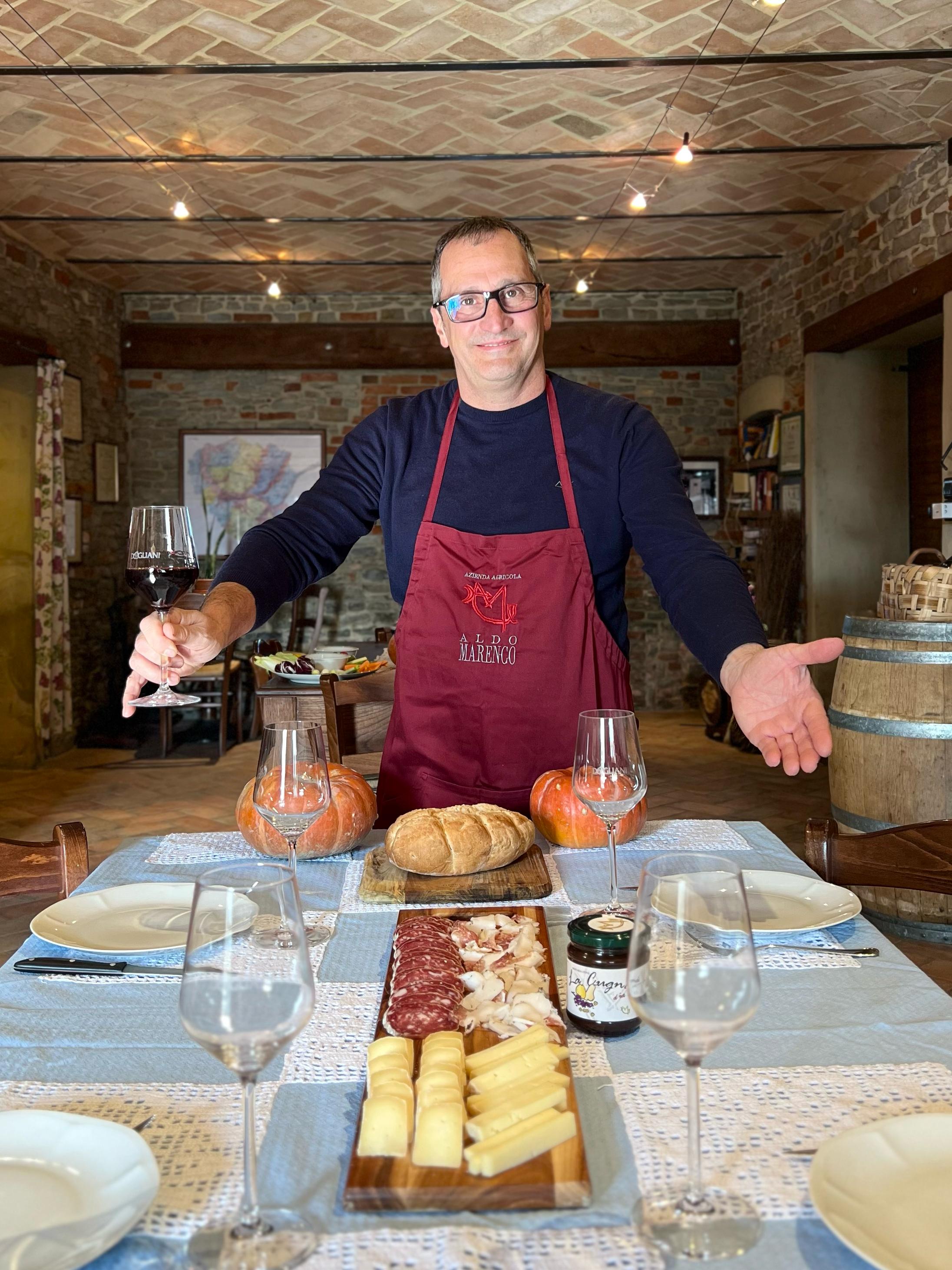 Aldo Marenco - Aperitivo in Cantina Piemonte Aldo Marenco